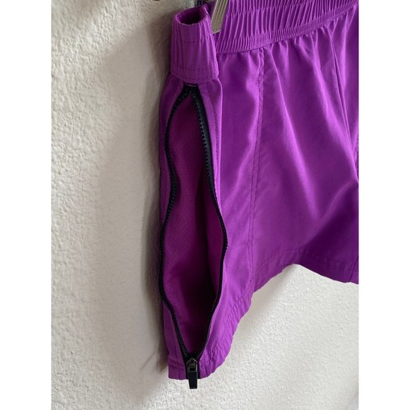 Fabletics Women's Shorts Purple Run Eloise Side Zipper Stretchy Pockets  Large - Picture 5 of 10